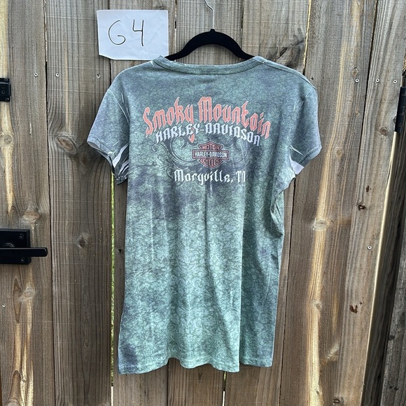 Harley-Davidson Green Rock & Roads Tee - Picture 6 of 6